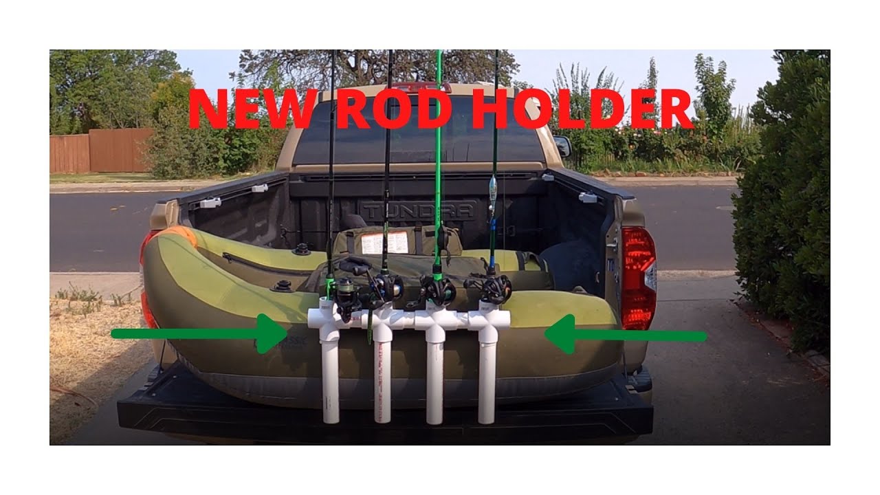DIY float tube rod holder