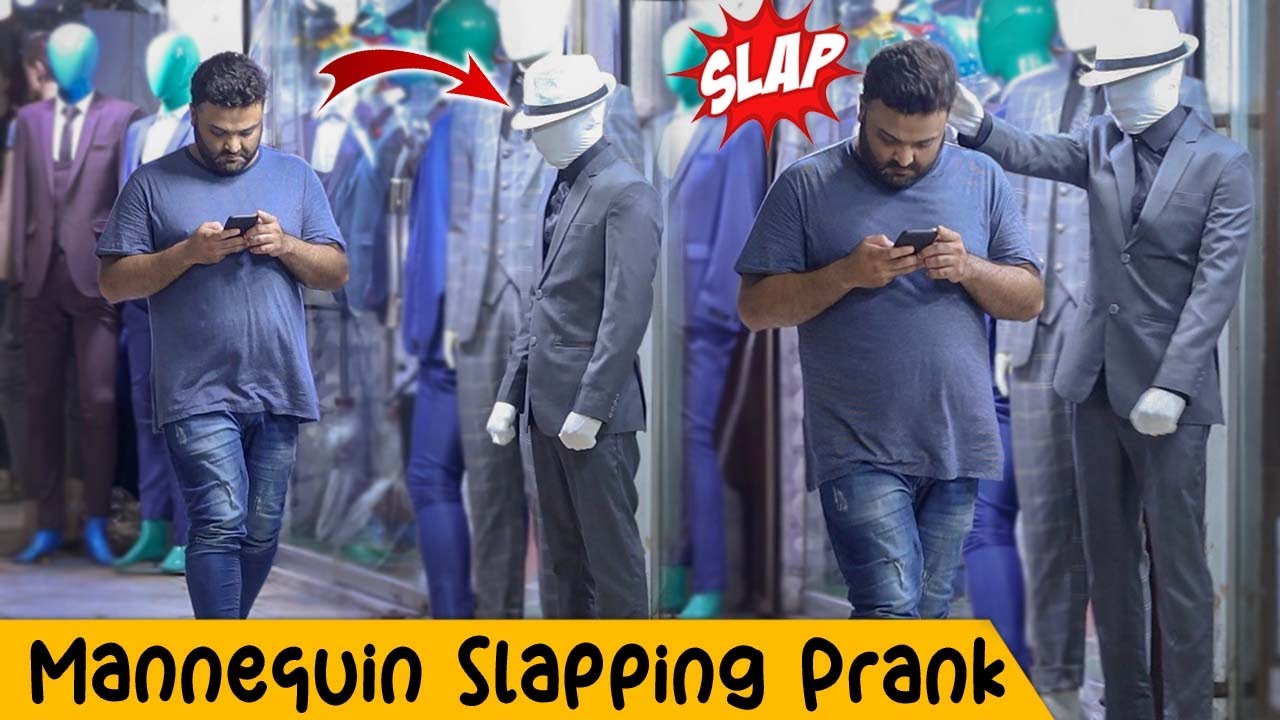 Mannequin Slapping Prank @CrazyPrankTV