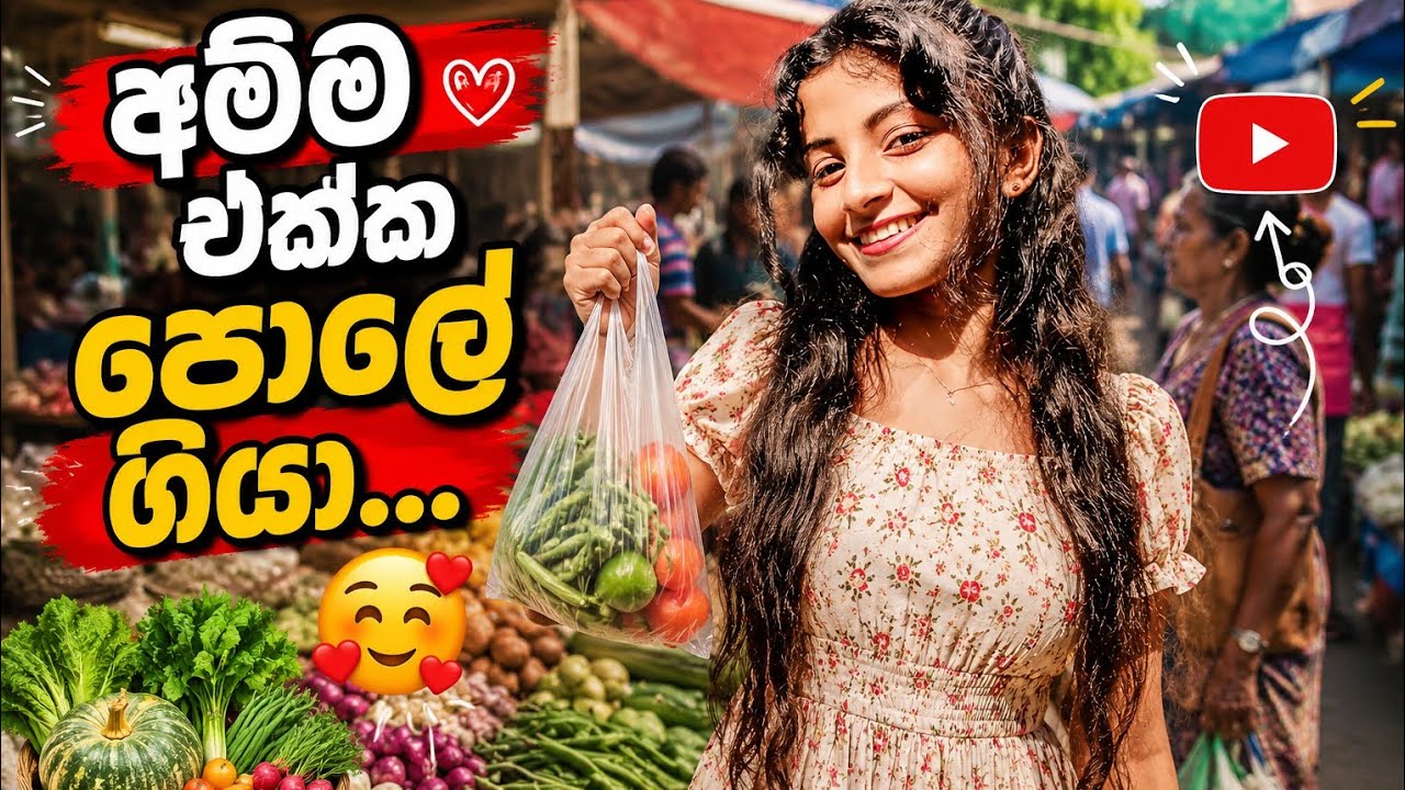 ගමේ දවසක් අම්මා එක්ක 🫶💐👩‍👦පොලේ ගිහින් සංගිතේ බලන්න යමු 🎶#dayvlog 