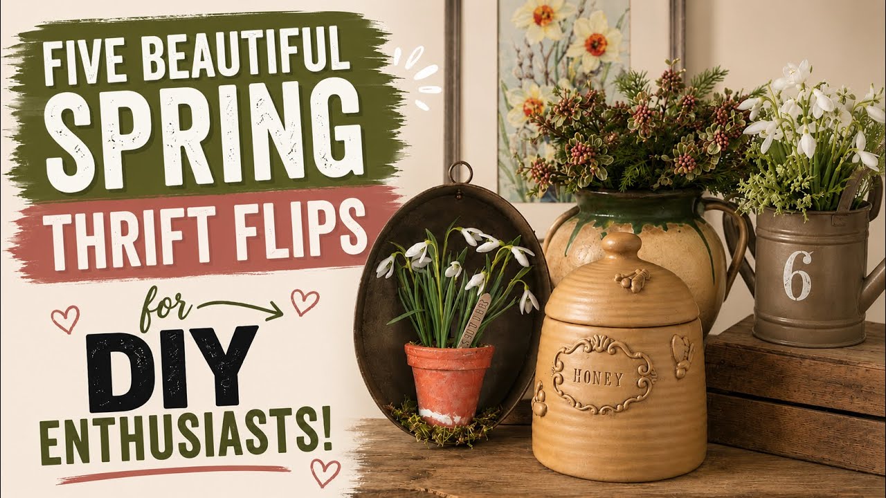 FIVE BEAUTIFUL SPRING THRIFT FLIPS FOR DIY ENTHUSIASTS
