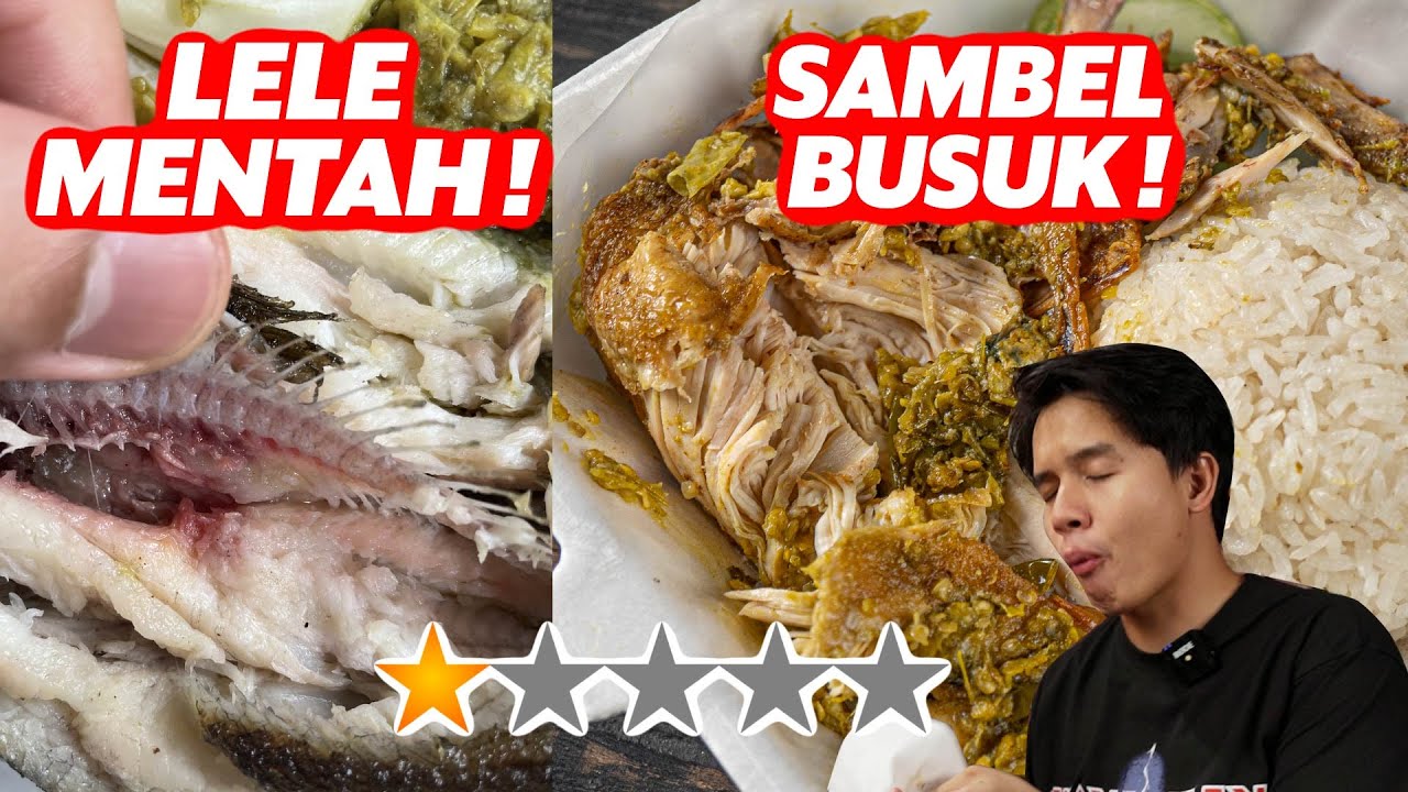GUE NYERAH ! AYAM PENYETNYA  BUSUK BEGINI 😖- AYAM CABE IJO RATING RENDAH - SAD FOOD