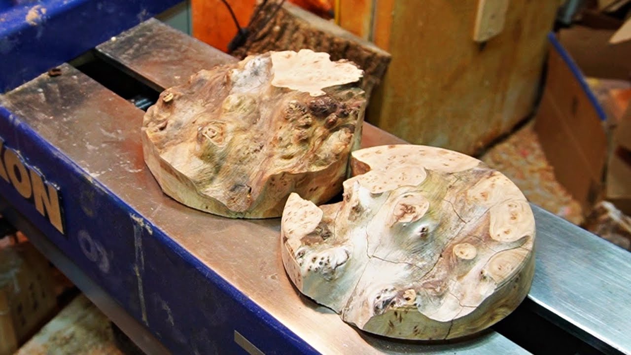 Woodturning - The Elm Burl Cap Casting with @LETSRESIN