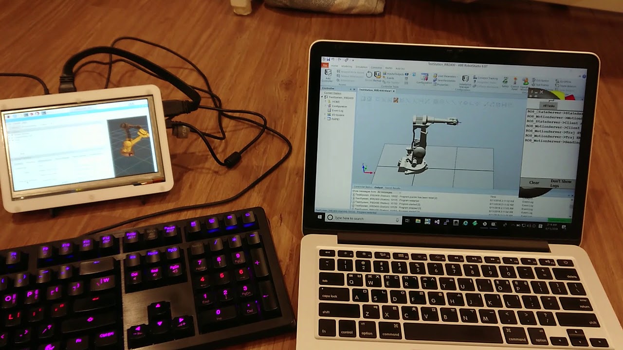 ROS-Industrial on Raspberry Pi 3 for ABB RobotStudio