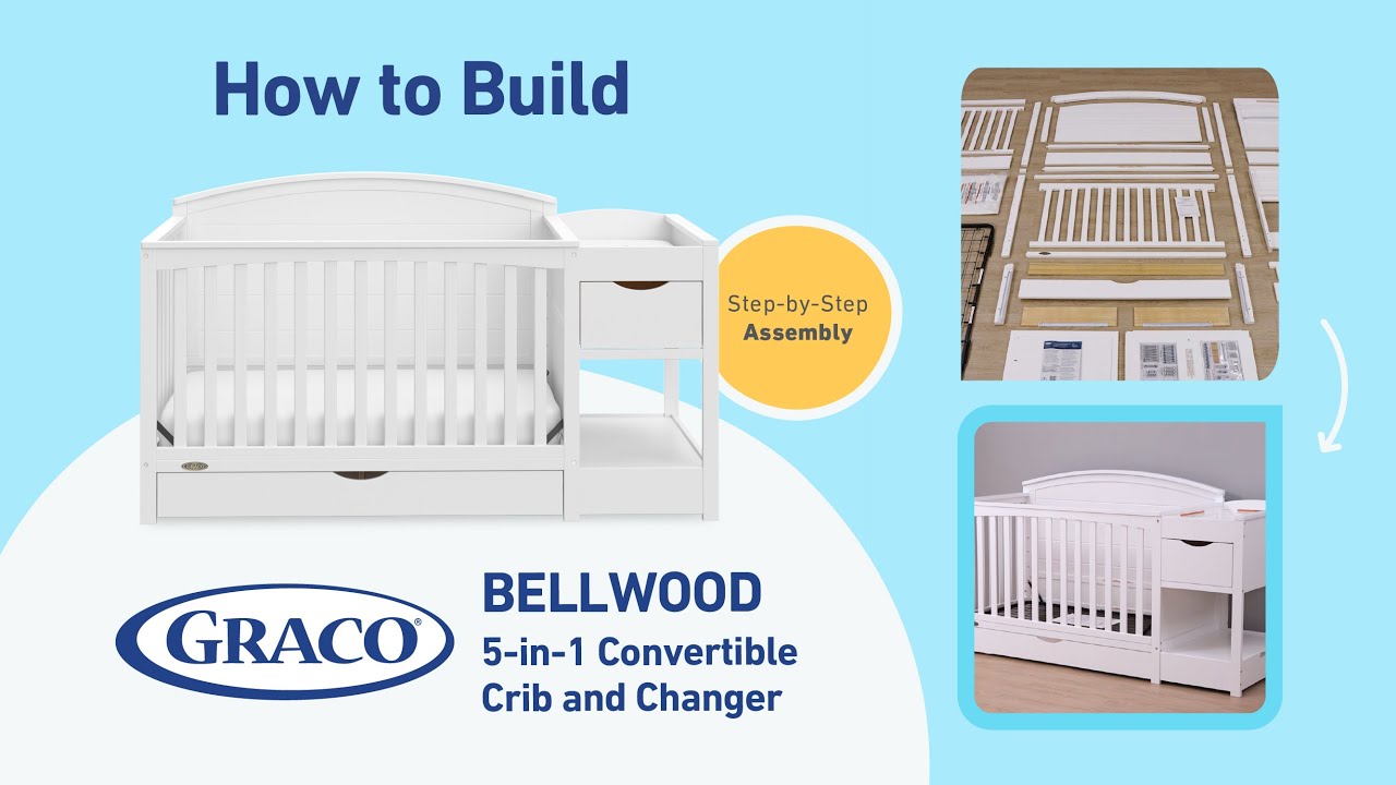 HOW TO BUILD! GRACO BELLWOOD CRIB & CHANGER | Step-by-Step Assembly