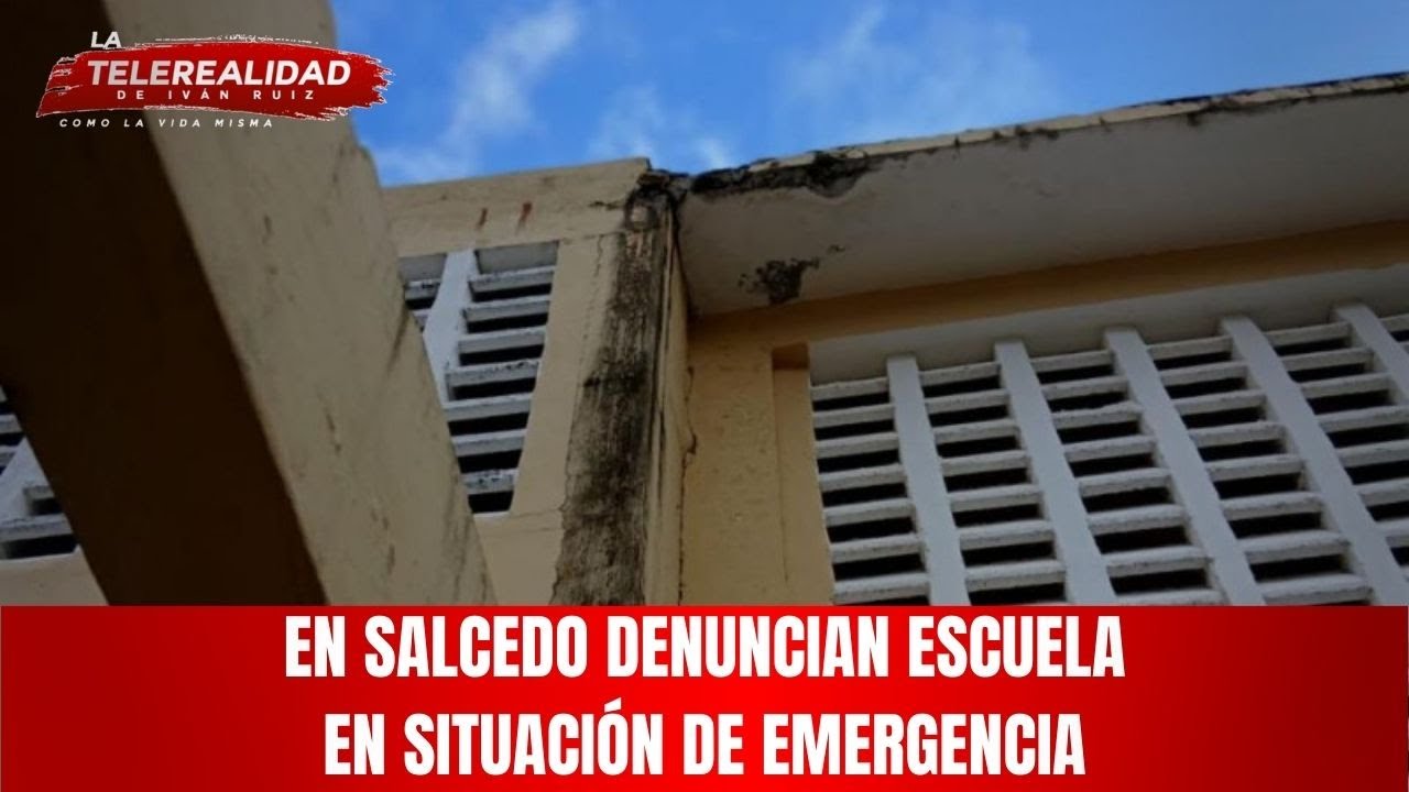 En Salcedo denuncian escuela en situación de emergencia.