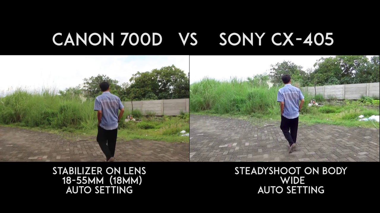 canon 700D vs Handycam Sony CX 405 - PARAH BANGET