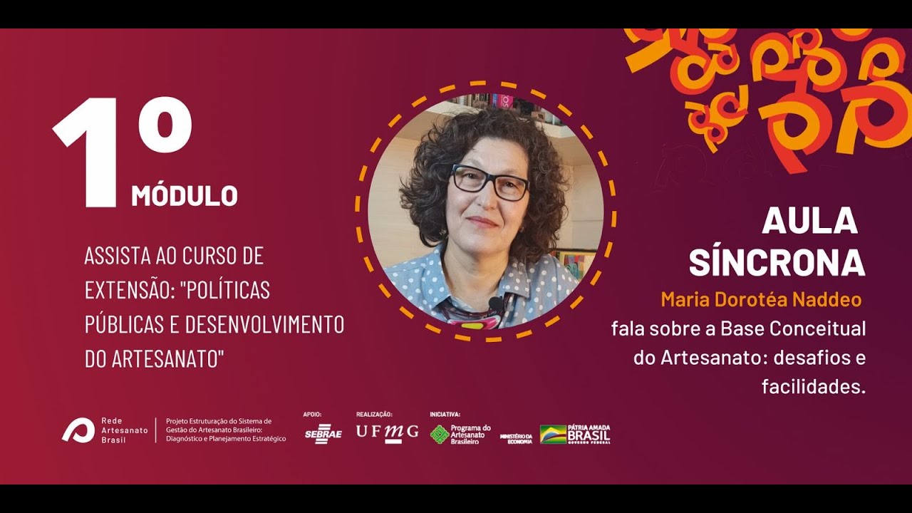 Curso de Extens&atilde;o - M&oacute;dulo 1: Base Conceitual do Artesanato