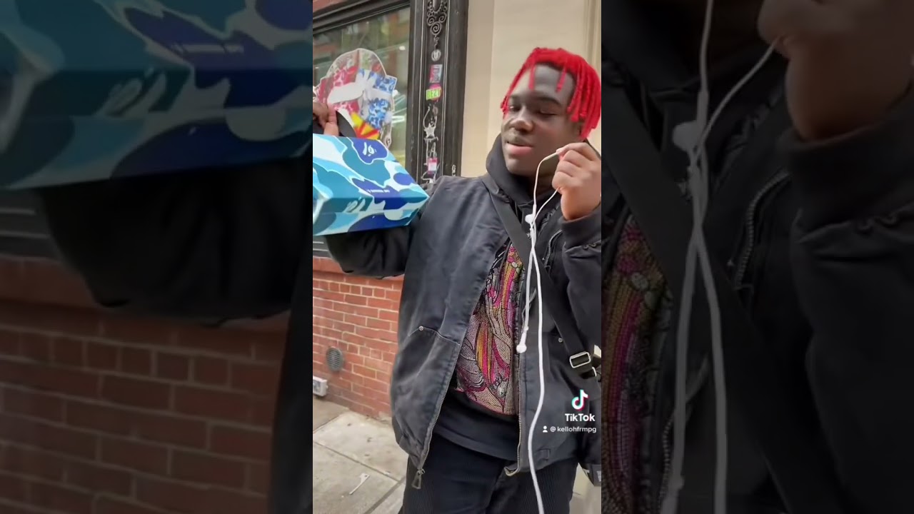 Buying the CHEAPEST item at the Bape store!