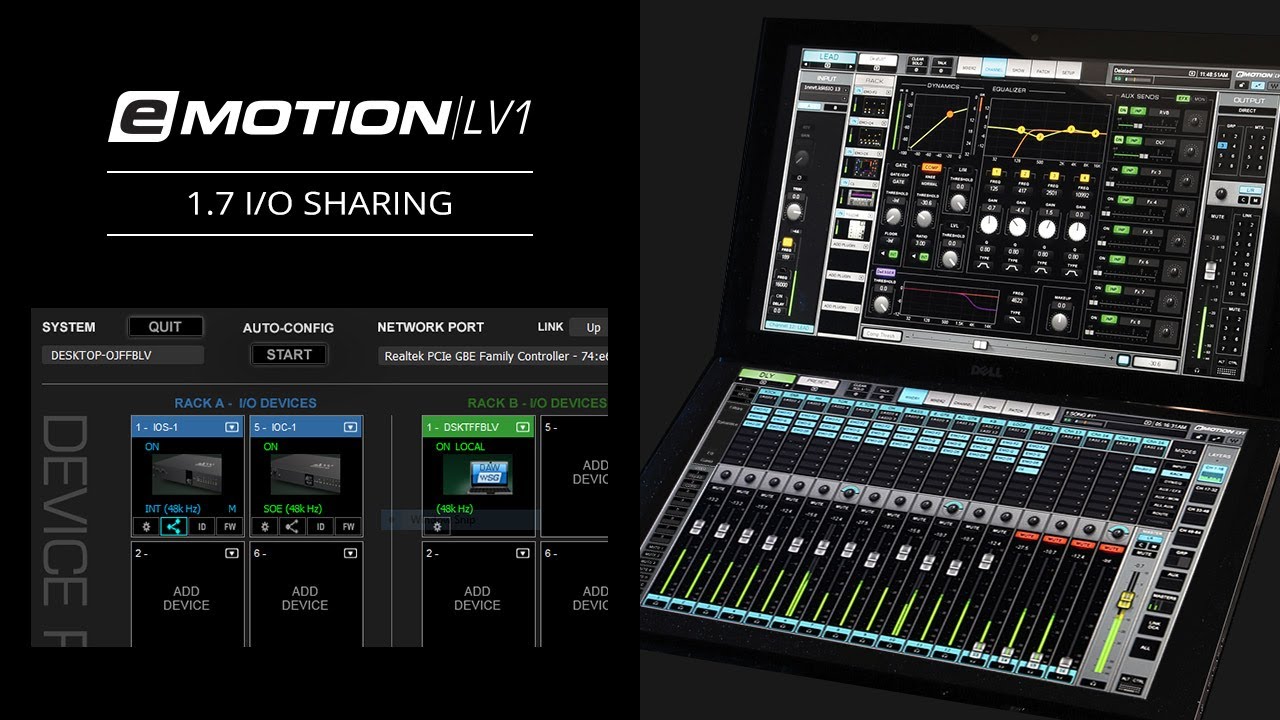 eMotion LV1 Tutorial 1.7: I/O Sharing