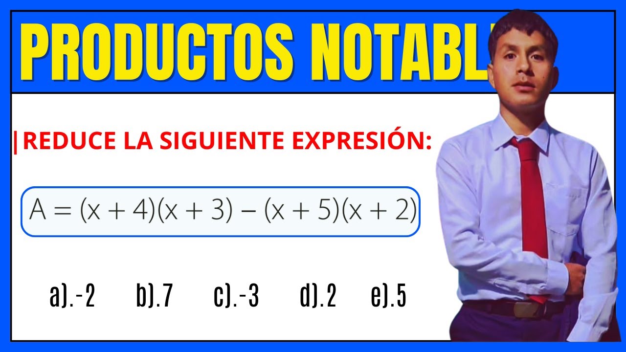 Ejercicio 01 de Productos Notables | NIVEL BÁSICO 