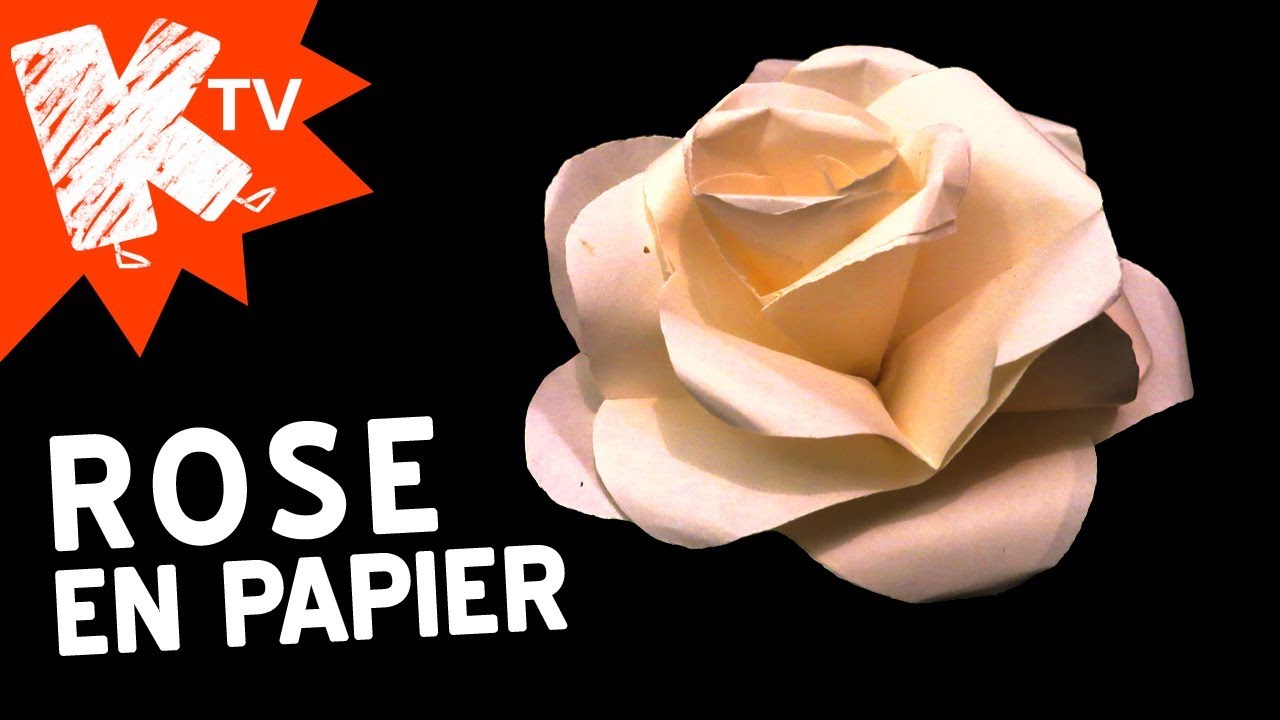 Rose en papier - Facile