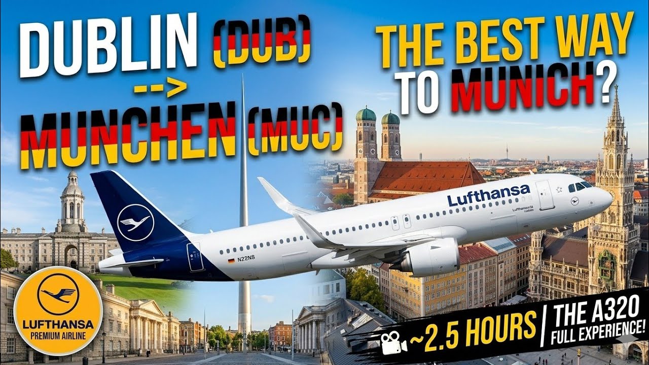 Lufthansa: Dublin to Munich A320 - Full Flight