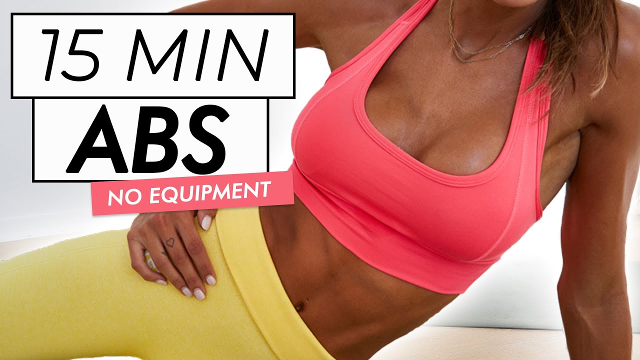 15 MIN AB WORKOUT // No Equipment - Flat Belly Toning // Sami Clarke