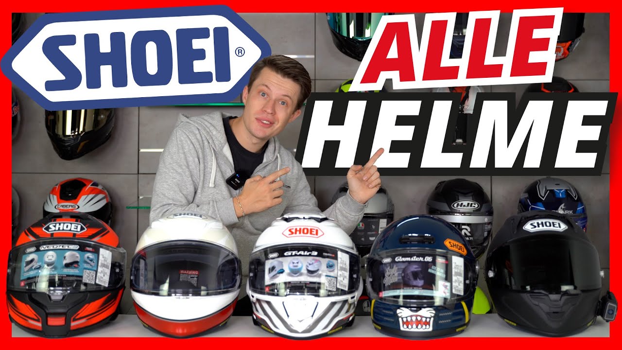 ALLE SHOEI HELME mit ECE 22.06 - Ultimative Übersicht! [X-SPR Pro, NXR2, GT-Air 3, Neotec 3]