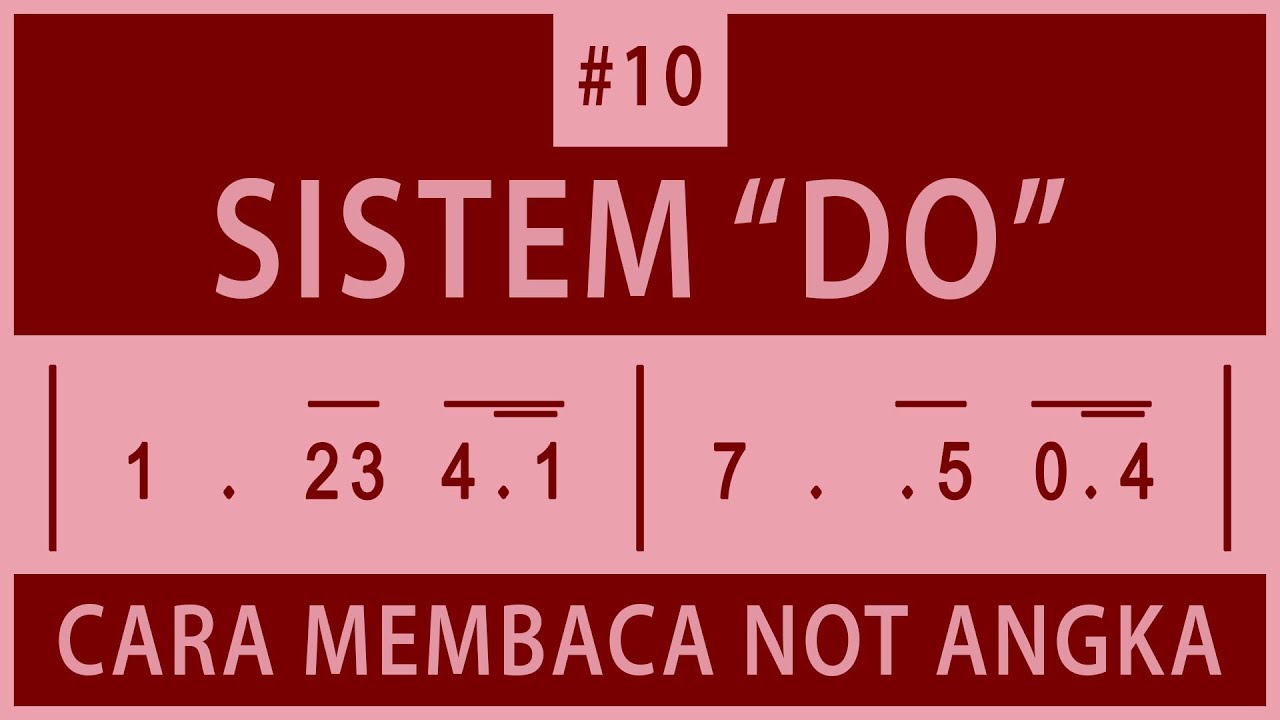 Cara Membaca Not Angka - #10 Sistem Do