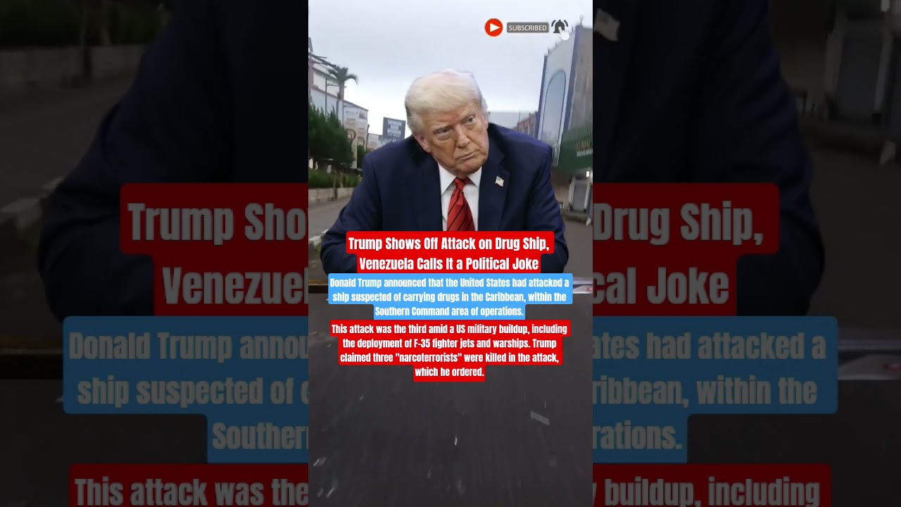 Trump Shows Off Attack on Drug Ship #Latestnews #foryou #news #donaldtrump #shortvideo