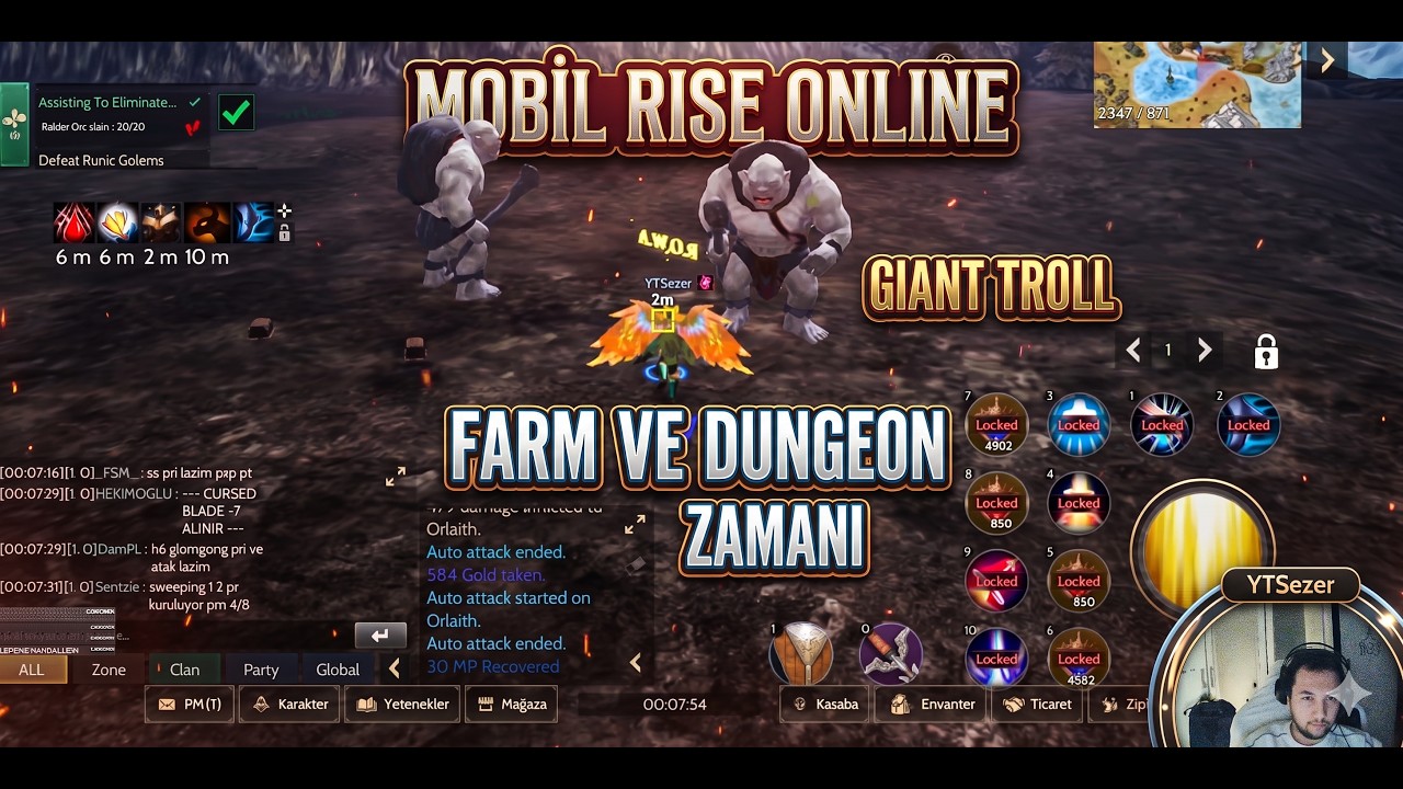 Rise Online Mobil &Ouml;nce Dungeon Sonra Pk !