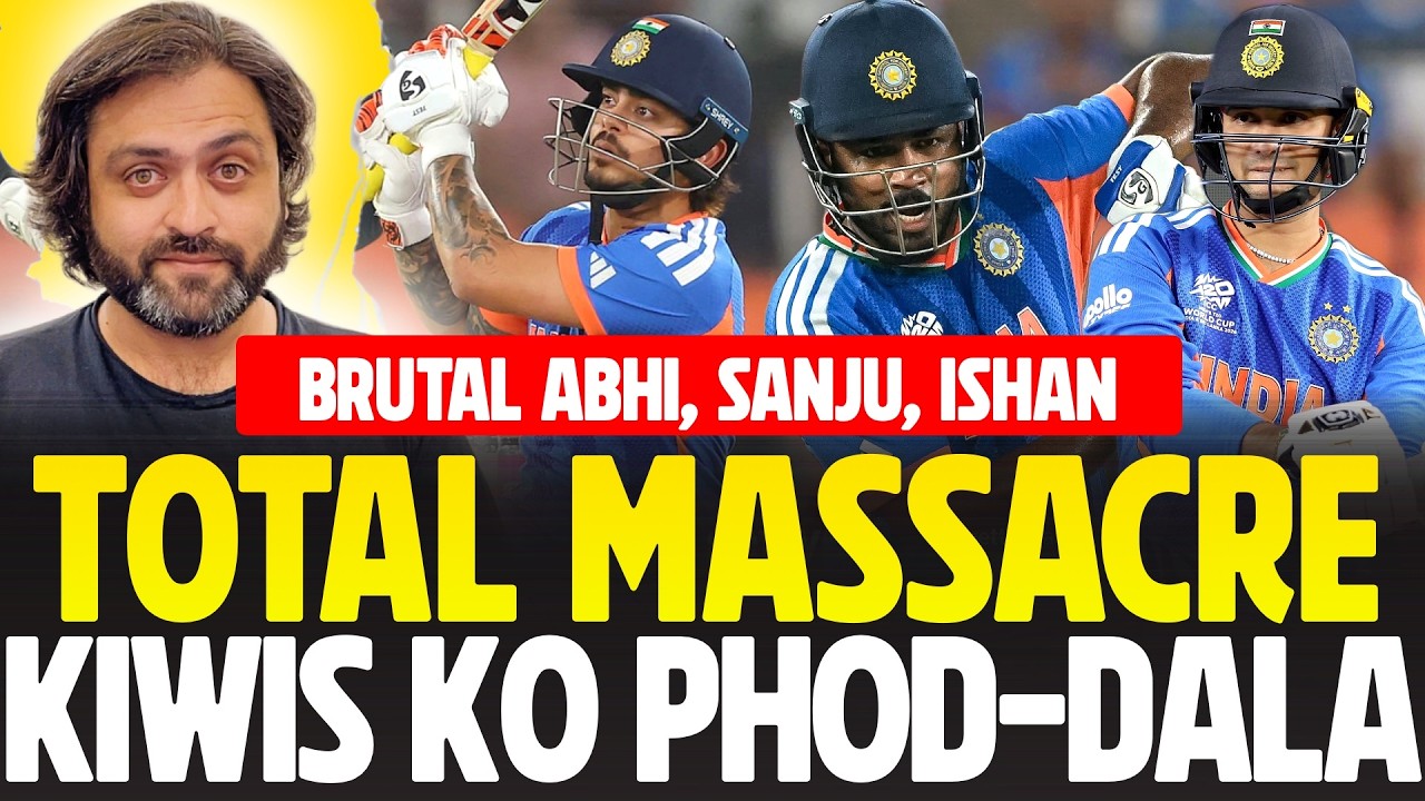 💥 🔥 Total MASSACRE! Sanju, Abhishek, Ishan BRUTAL TRIO! India vs New Zealand | T20 WC Final