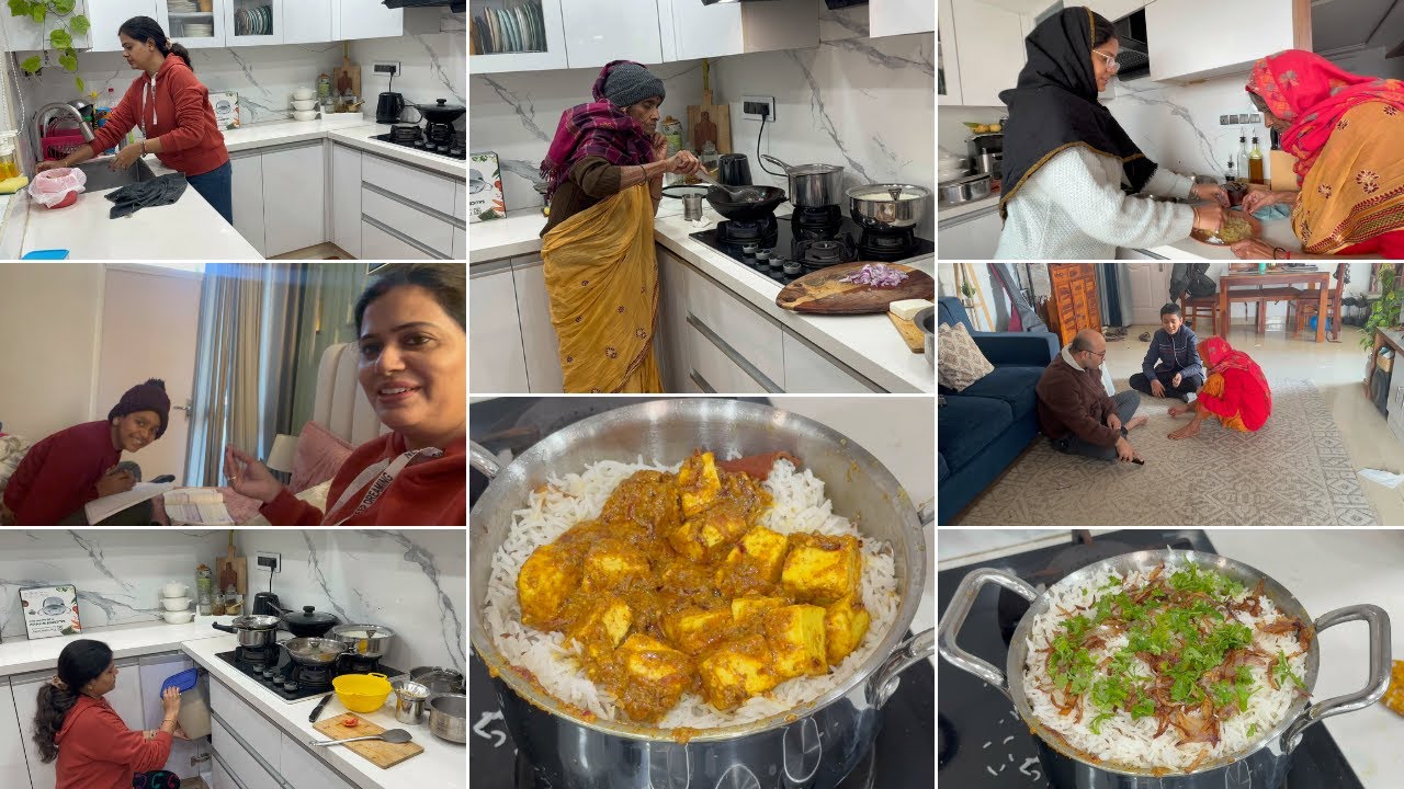 Everyday Life Of A Indian Mom | Cooking | Cleaning | New Cute Cook wear For Kitchen |