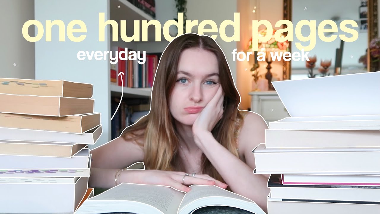I tried reading 100 pages EVERYDAY for a week 📖🫣 reading vlog