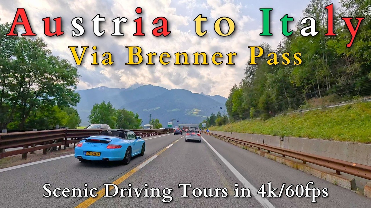 Driving via Brenner Pass - Austria to Italy [2024]