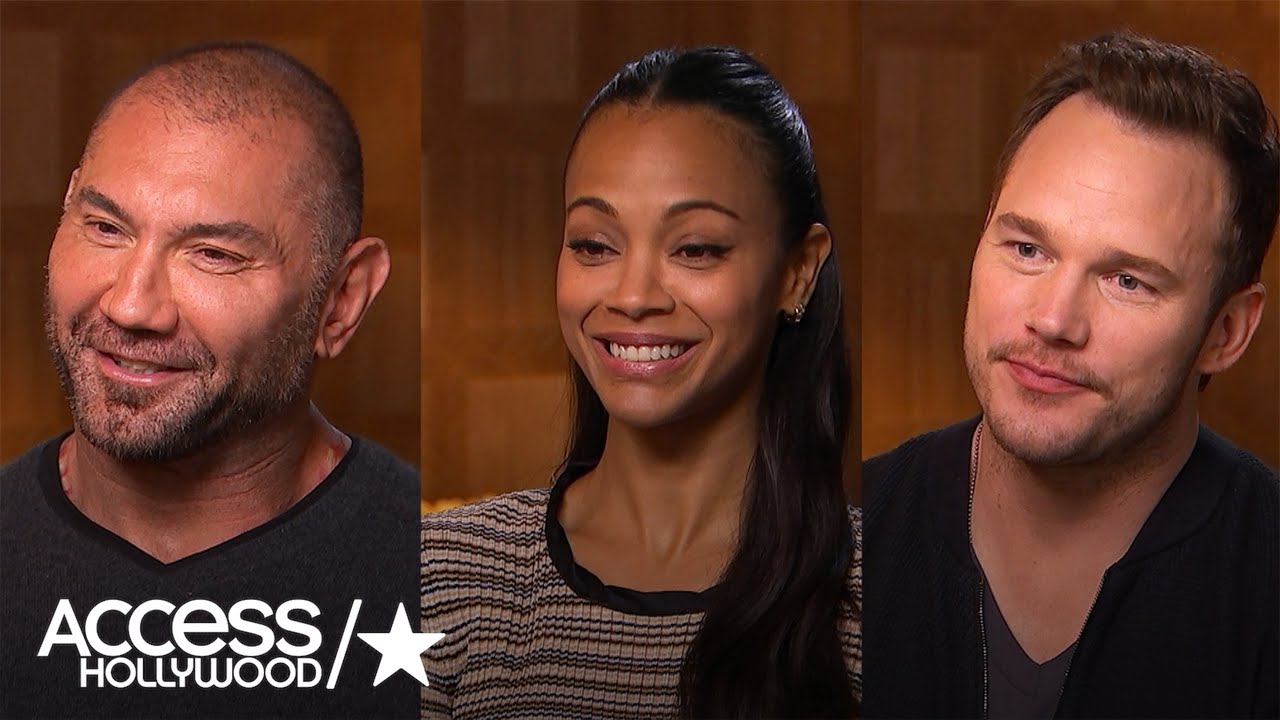 Chris Pratt, Zoe Saldana & Dave Bautista On Getting Made Up For 'Guardians: Vol. 2'