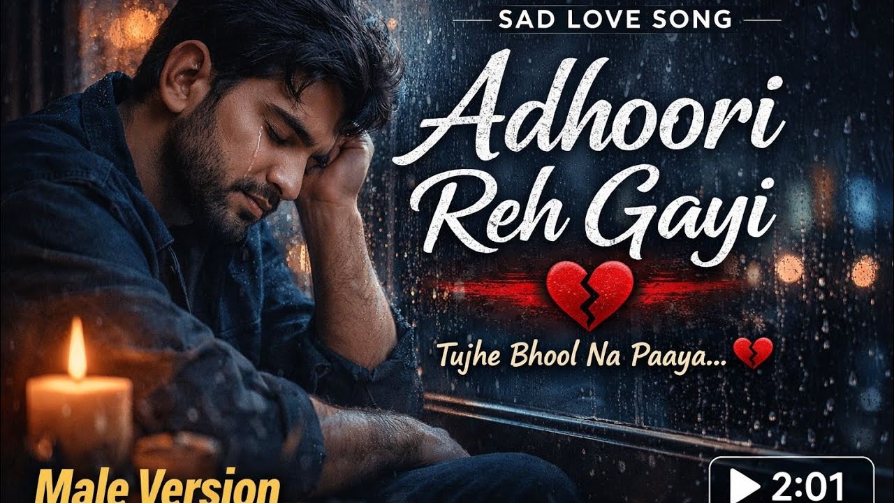 Adhoori Reh Gayi | Heart Touching Sad Song | Male Version | AI Music