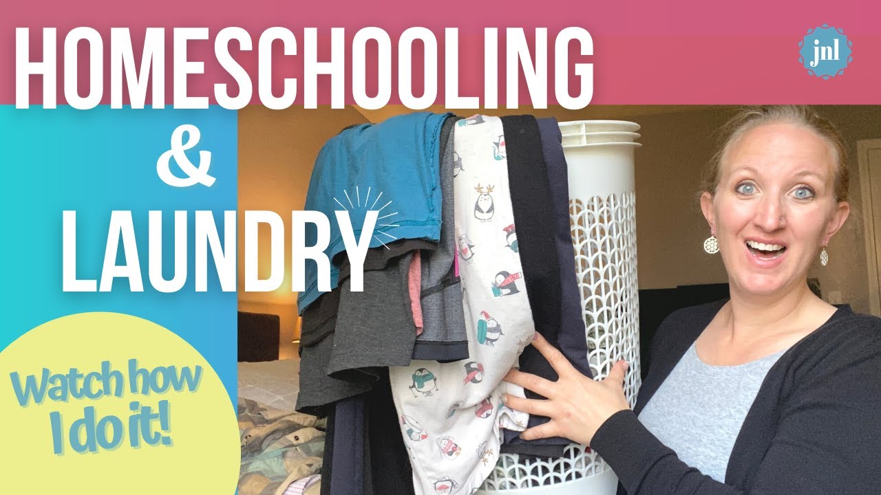 HOW TO HOMESCHOOL AND GET HOUSEWORK DONE (A Simple Laundry System for Homeschool Moms)