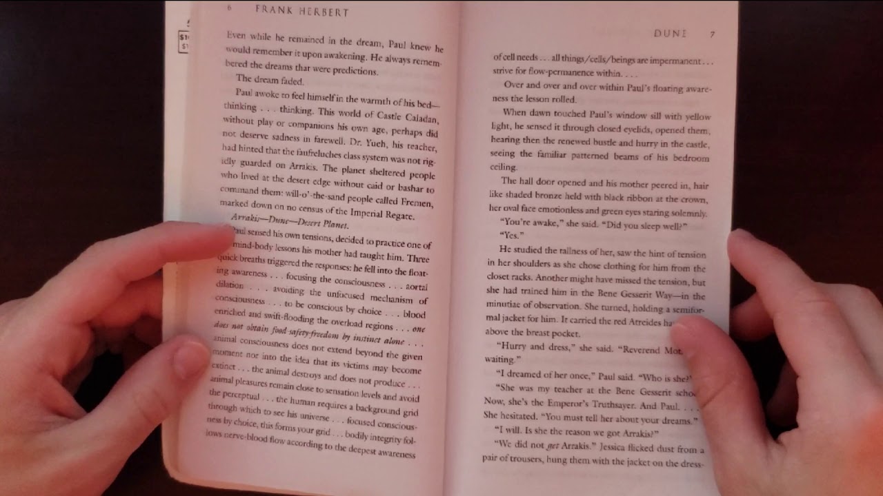{ASMR} Close Up Whispered Reading of Dune, Chapter 1