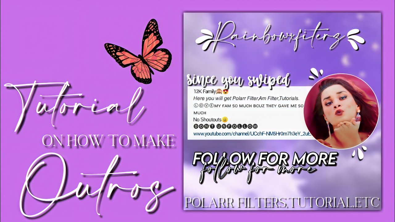 How to make outros💓 || App:- Picsart,AlightMotion,Phonto,Inshot