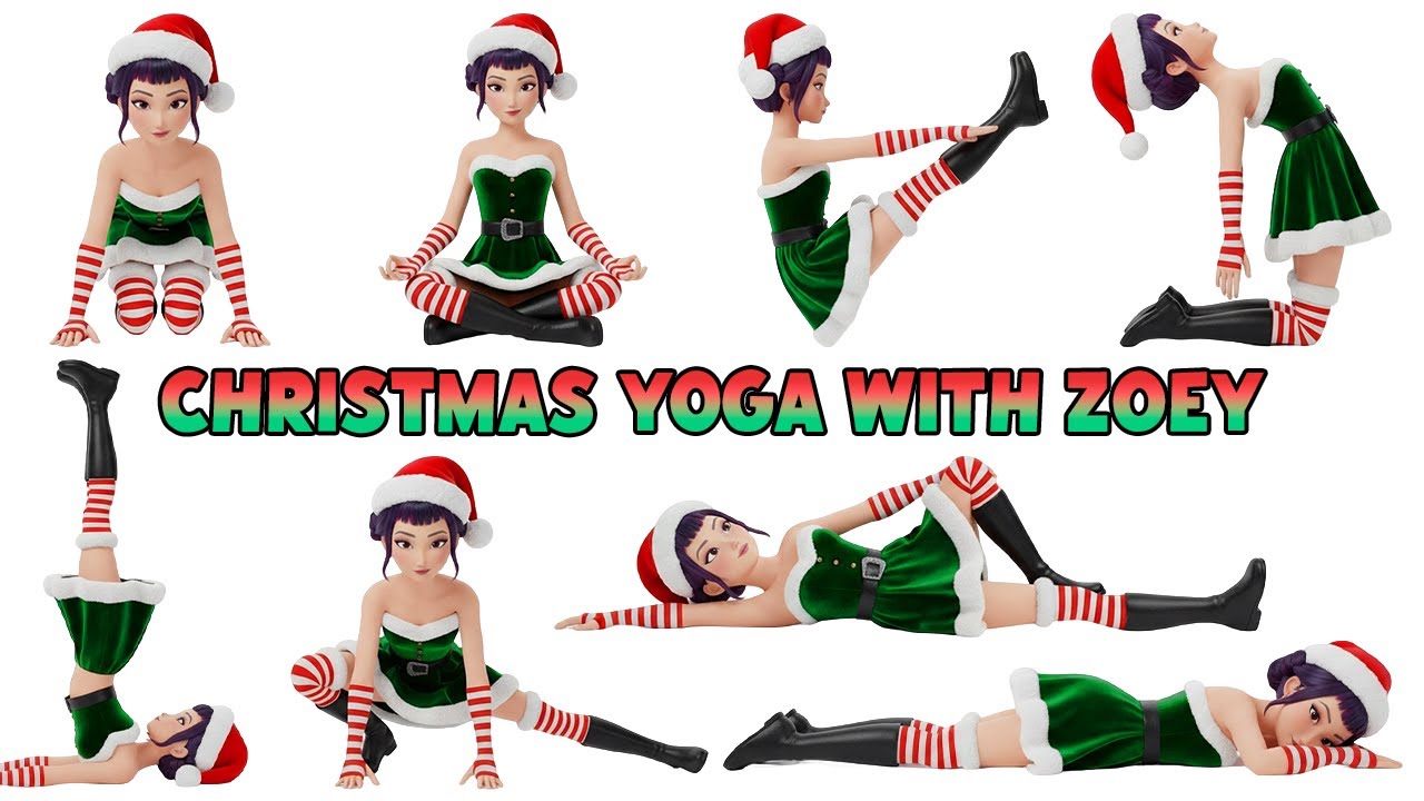 Christmas Yoga For Kids | Yoga poses with Zoey | Kpop Demon Hunters | Rainbow Yoga