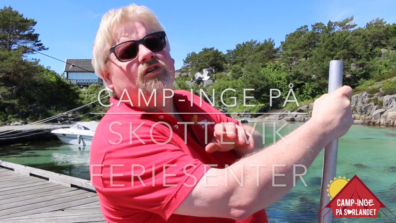 Camp-Inge camper på Skottevik feriesenter, indrefileten på Sørlandet