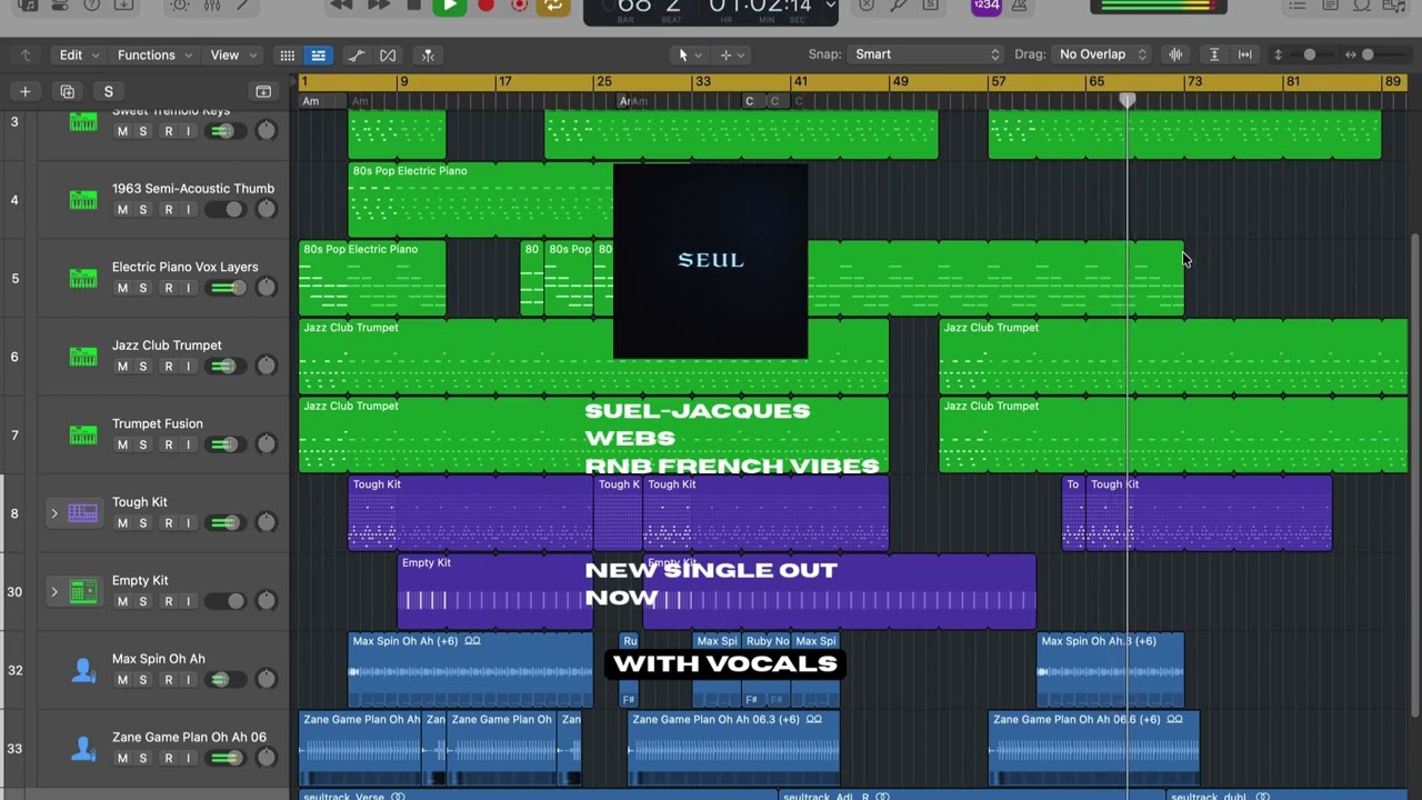 SEUL – Jacques Webs (feat. DRVGN) | Prod. on Logic Pro #producer