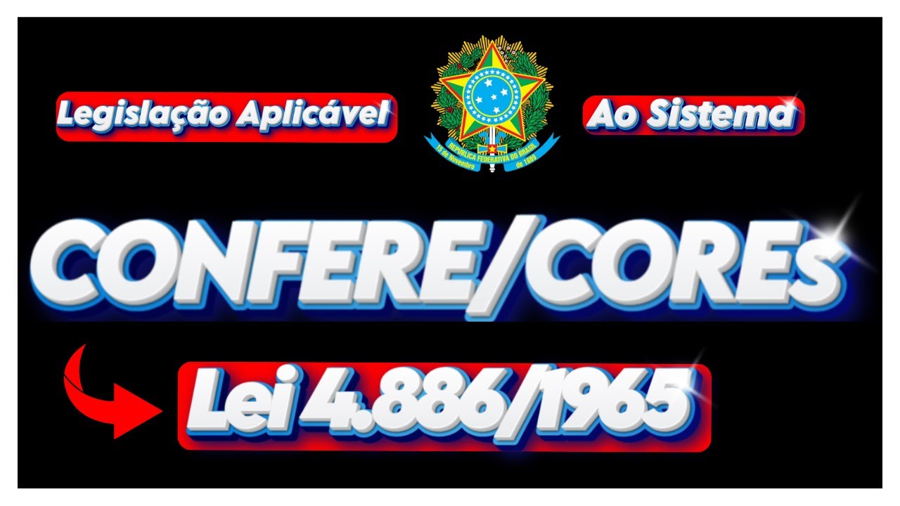 🔴 LEI 4.886 /1965 | CONCURSO CONFERE/COREs | SIMULADO ESQUEMATIZADO