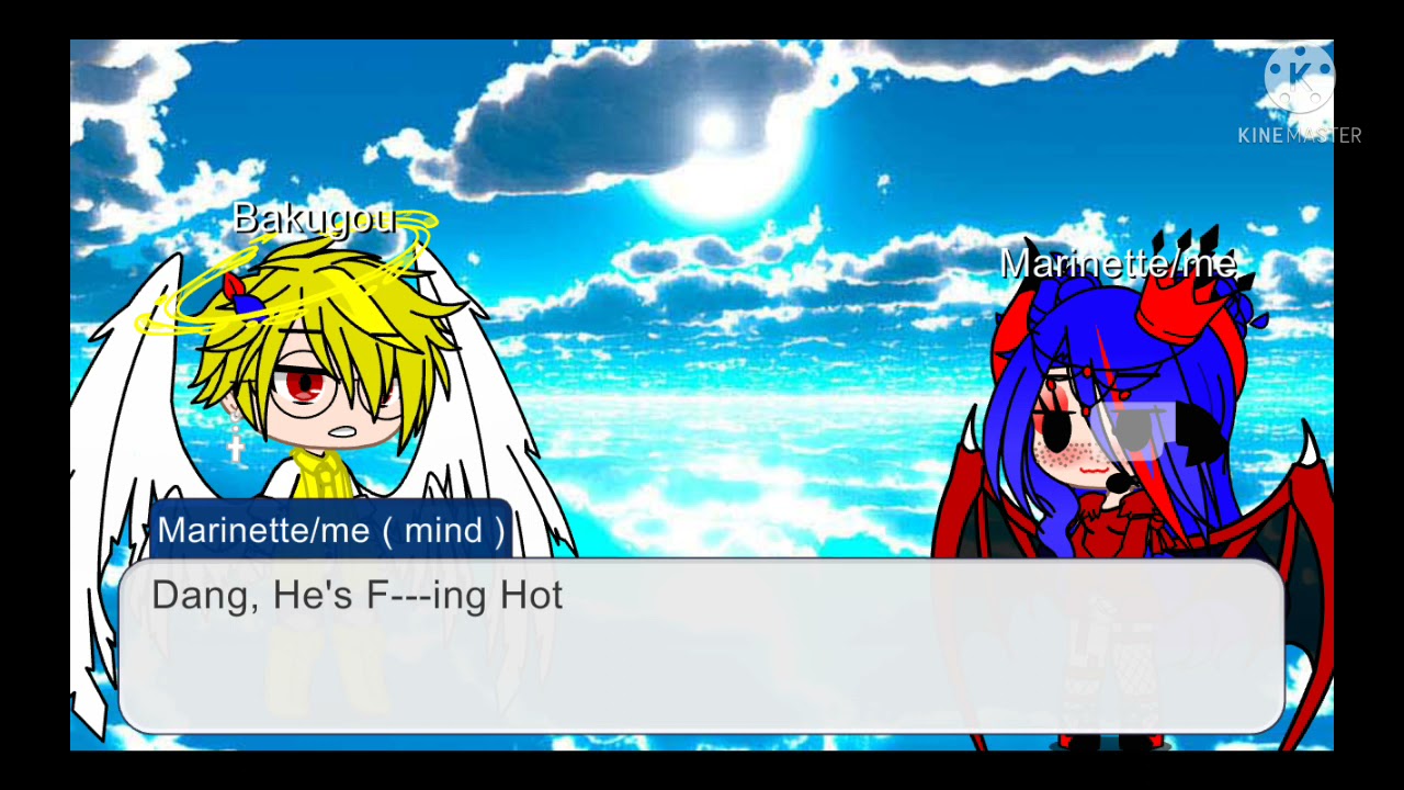 Marinette's First kiss ( bakunette / devil marinette, Angel Bakugo und auch getauscht )