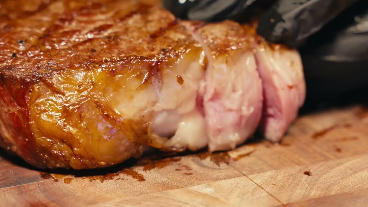 ASMR Chef Knife Cutting | HUGUA Copper Damascus 2-Year Anniversary Knife
