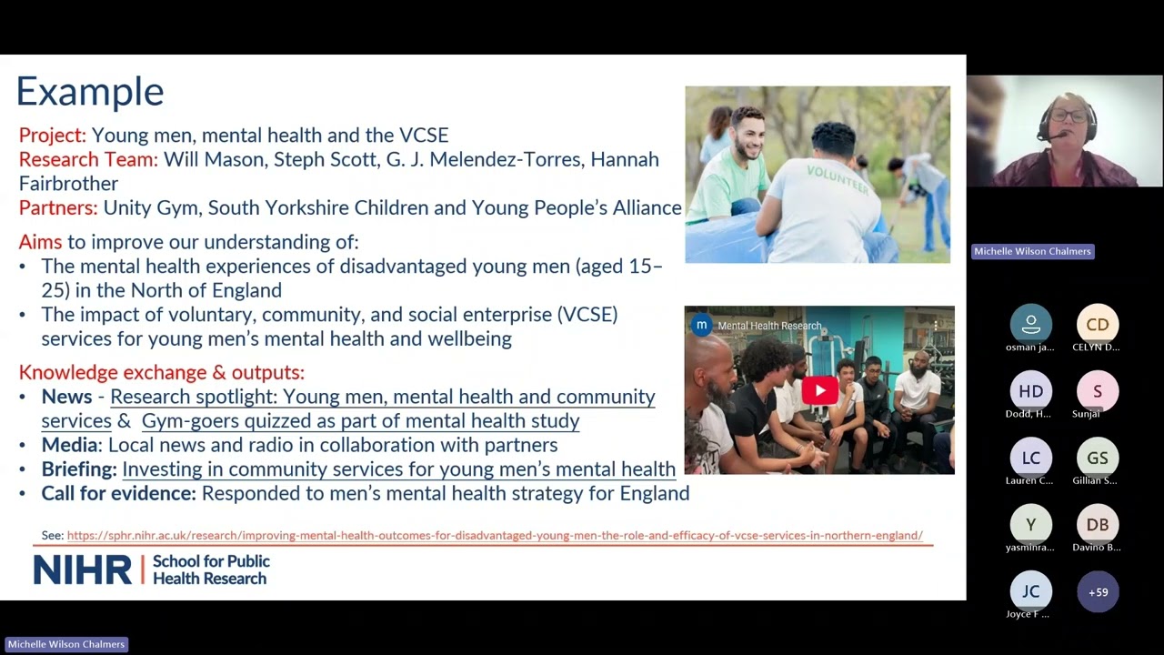 PMH Symposium 2025 – SPHR Knowledge Exchange, Michelle Wilson Chalmers