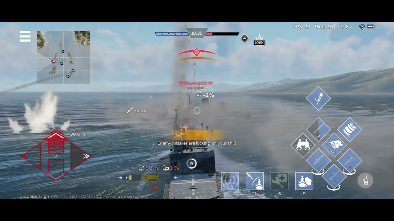 Japanese JDS Asagiri's hell-strike💥 (War Thunder Mobile)