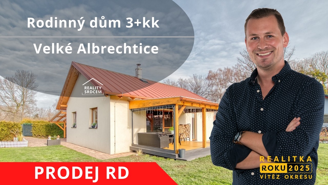 Prodej novostavby rodinného domu 3+kk se zahradou, Velké Albrechtice