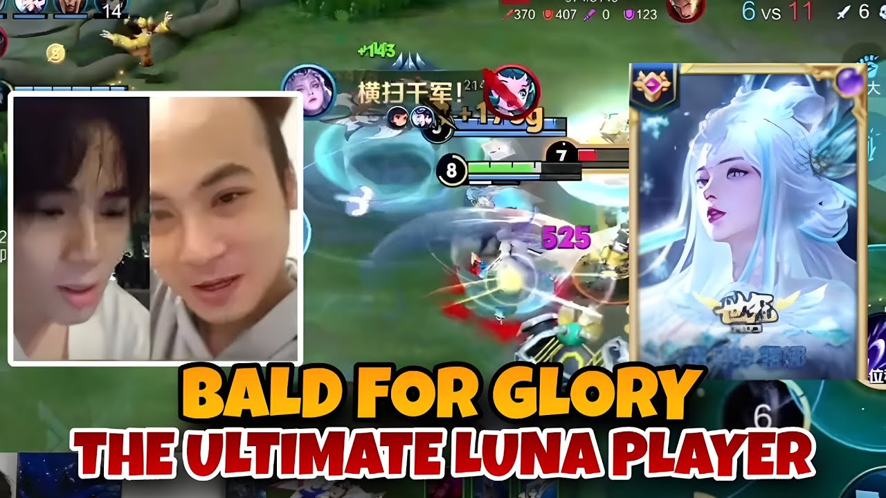 NO HAIR, NO MERCY: YOUHEN’S LUNA GOES CRAZY 🤯 OUTPLAYS ENEMIES WITH INSANE COMBOS | HONOR OF KINGS