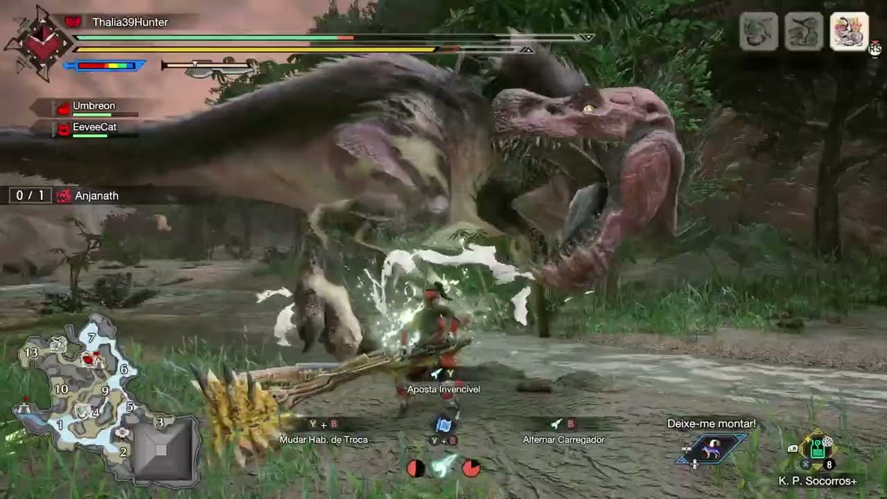 Monster Hunter Rise: Sunbreak- Missão Urgente: Anjanath