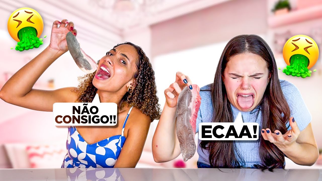 PROVANDO COISAS QUE NUNCA COMI.. deu ruim!! com Lari Freitas