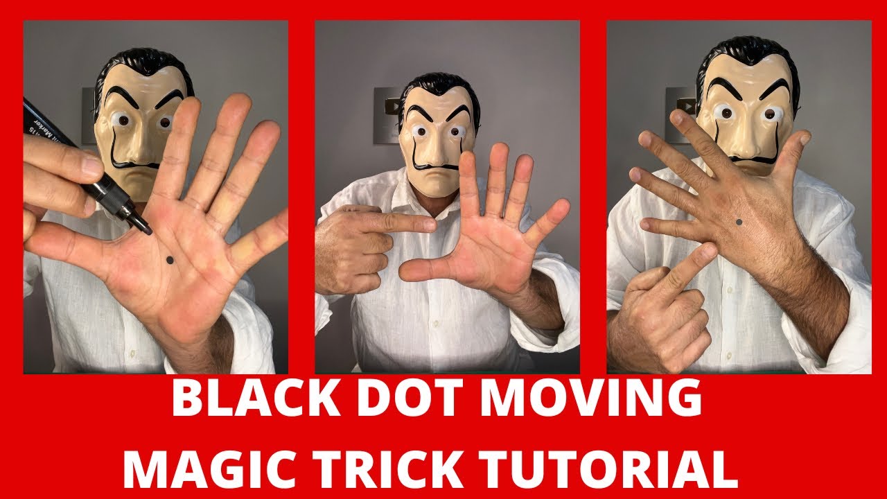 BLACK DOT MOVING MAGIC TRICK TUTORIAL