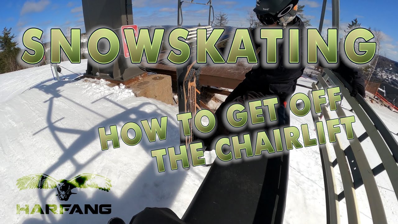 Snowskating - Getting off the chairlift - EN sub