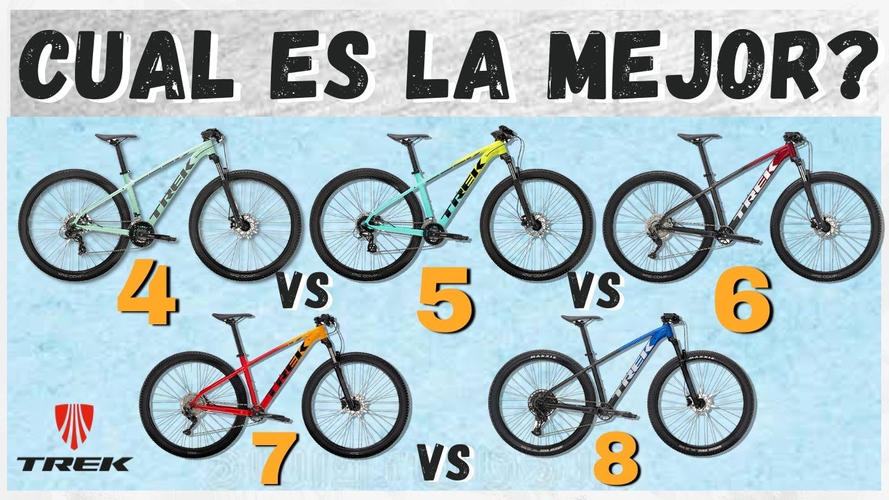 Las 5 MTB más BARATAS de TREK / TREK MARLIN 4 vs 5 vs 6 vs 7 vs 8 2022 DIFERENCIAS y SIMILITUDES