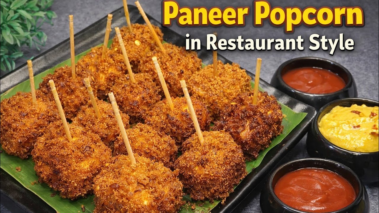 ಕ್ರಿಸ್ಪಿ ಪನೀರ್ ಪಾಪ್ಕಾರ್ನ್🌿 Kid's Favourite Paneer Popcorn 🌿 ಟೀ ಟೈಮಿಗೆ ಪಾರ್ಟಿಗಳಿಗೆ ಸೂಪರ್ ಆಗಿರುತ್ತೆ😋👌