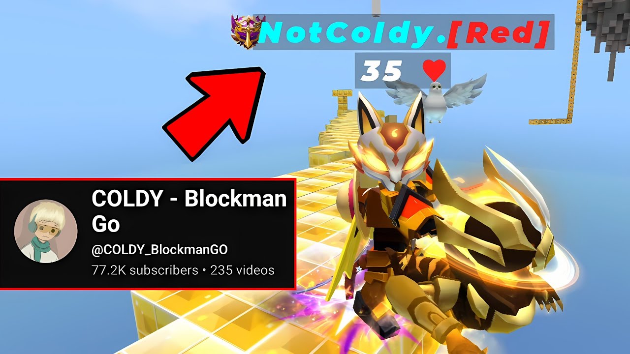 I Met Coldy in Bedwars!? (Blockman Go)