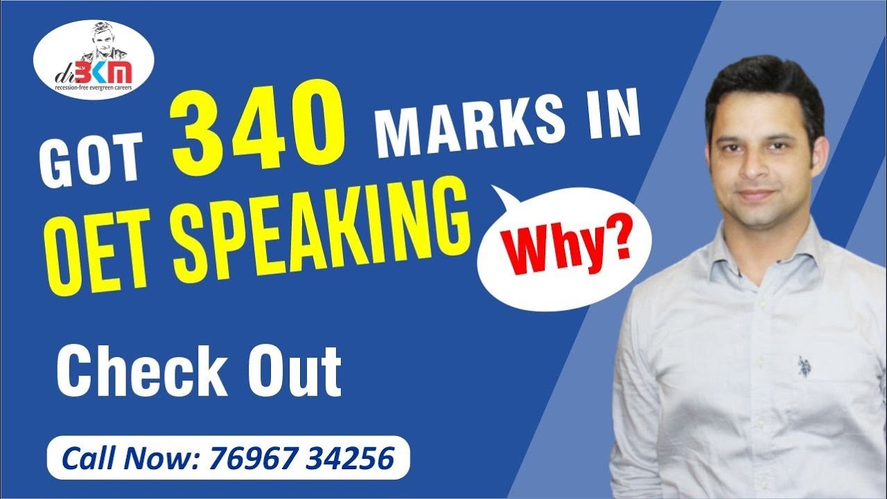 Got 340 in oet speaking and want to know why ? Watch this video @drbkmoetgermannclex