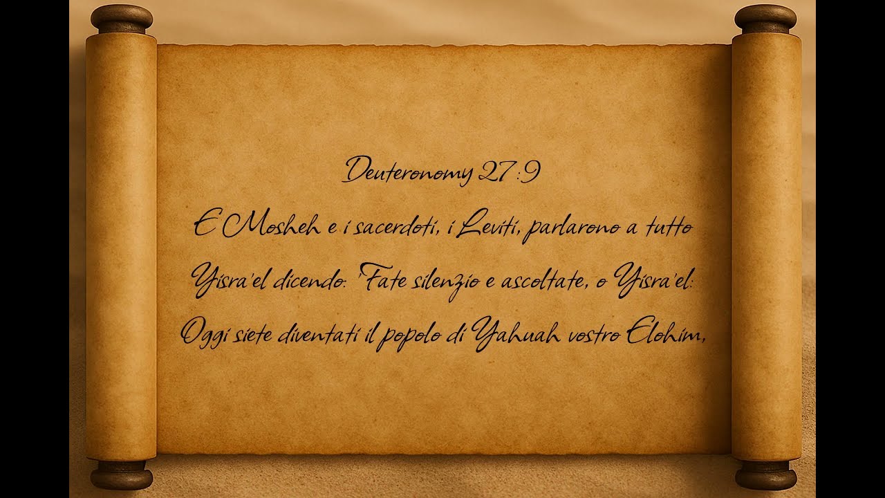 Deuteronomy 27 — Italiano | BYNV Scriptures