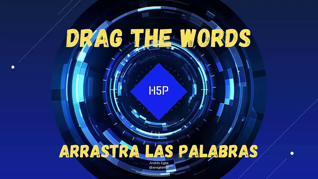 Drag the Words. H5P en Moodle